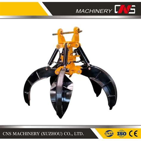 rotating grapple for mini excavator|mini excavator mechanical grapple.